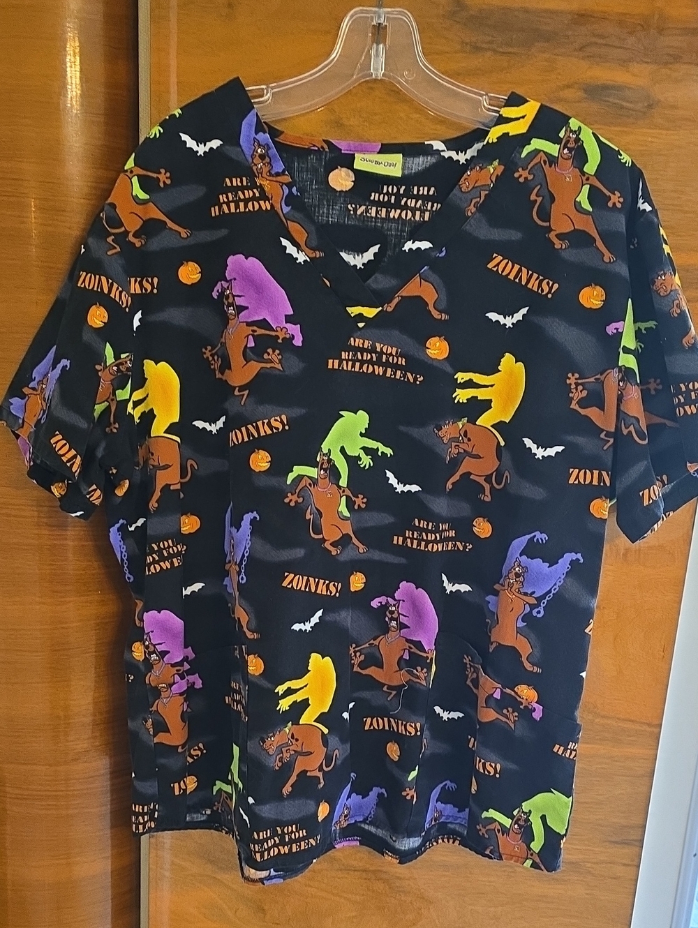 Scooby-Doo Kids Halloween Top - Black with Multicolor Graphics